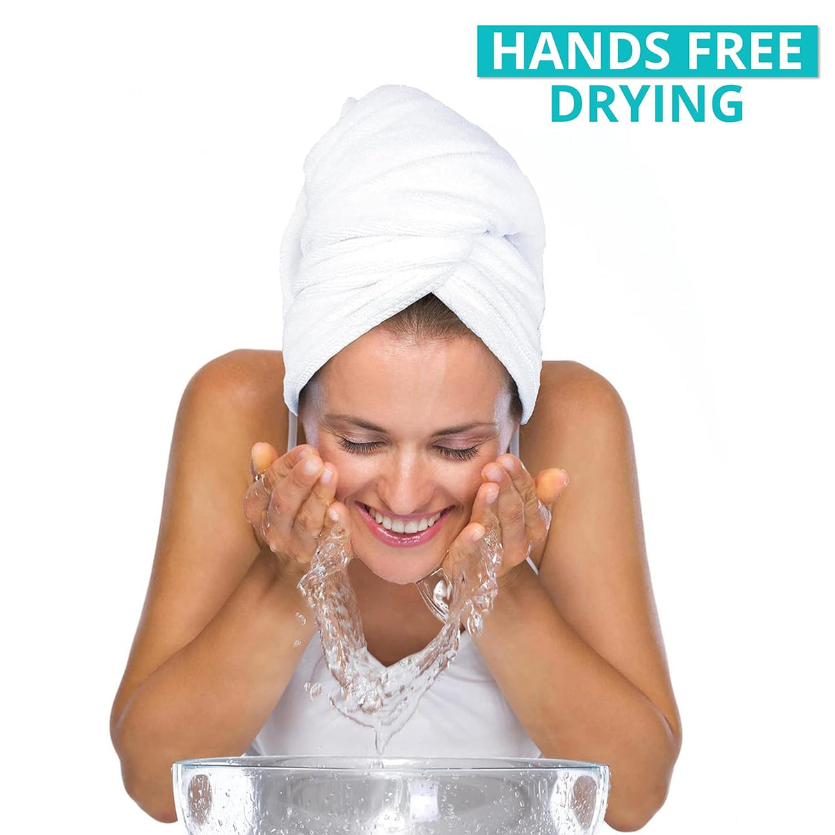 Bondi SPA Toalla de microfibra para el cabello, seca el cabello un...