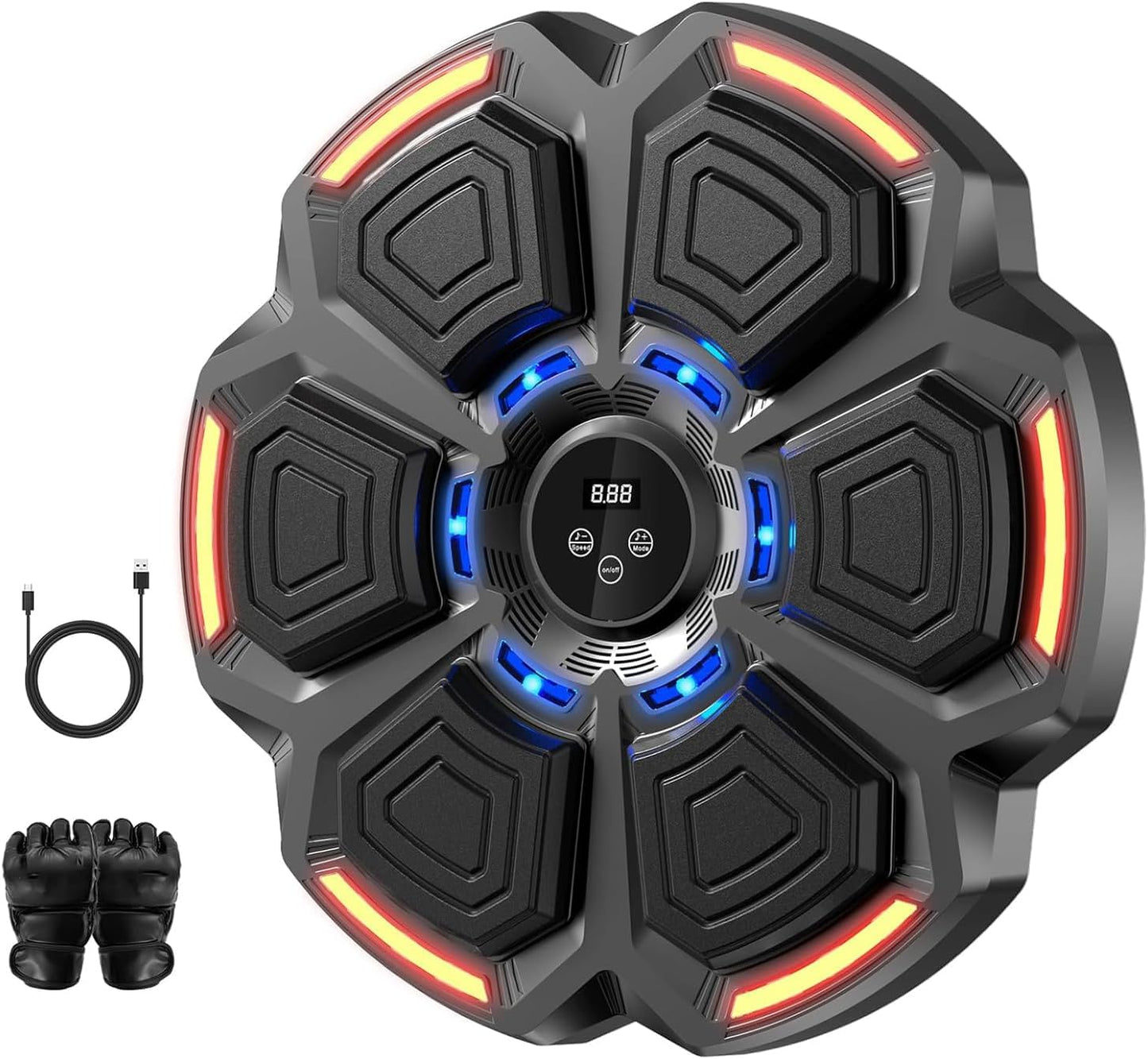 LOLBOX Máquina de boxeo musical para adultos y niños, máquina de en...