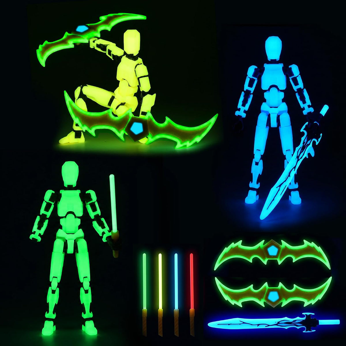 MerryXD Figura de acción T13 (paquete de 9)