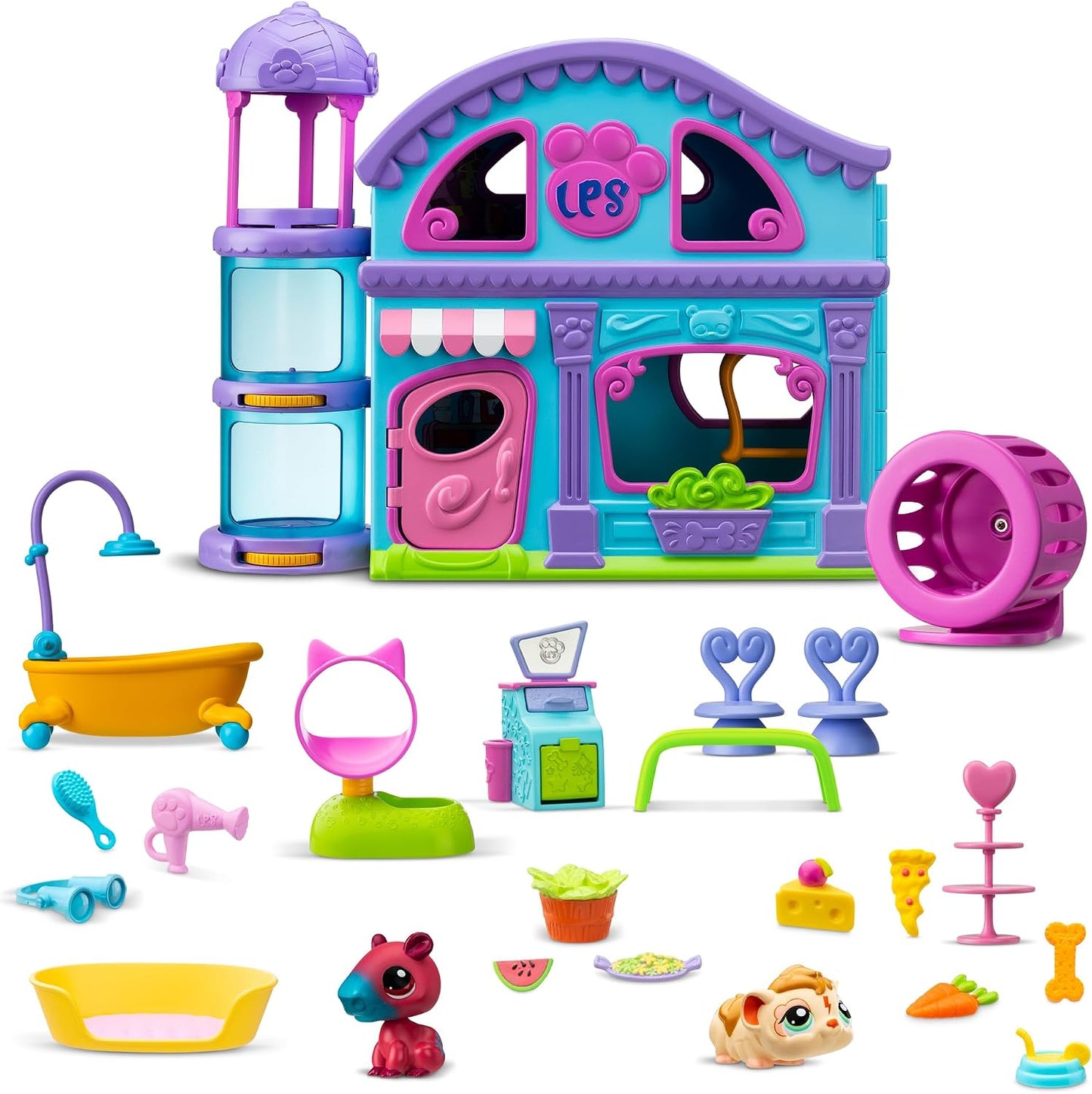 Littlest Pet Shop Playset - LPS Gen 7, auténticas figuras misterios...