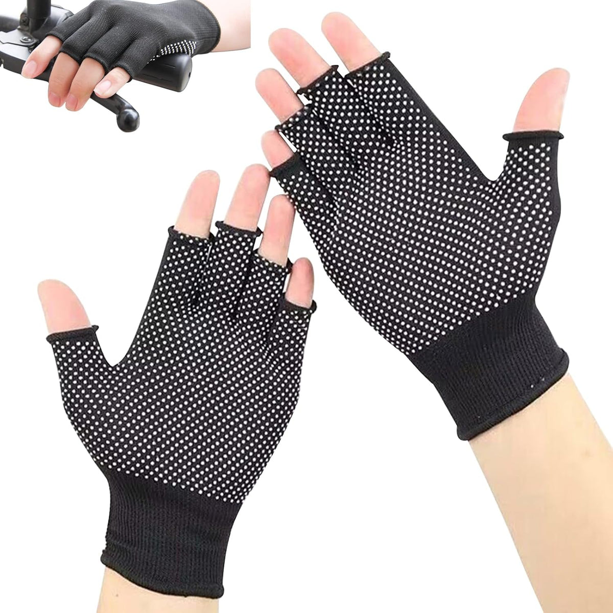 KkaFFe Guantes de trabajo ligeros para hombres y mujeres con medio...