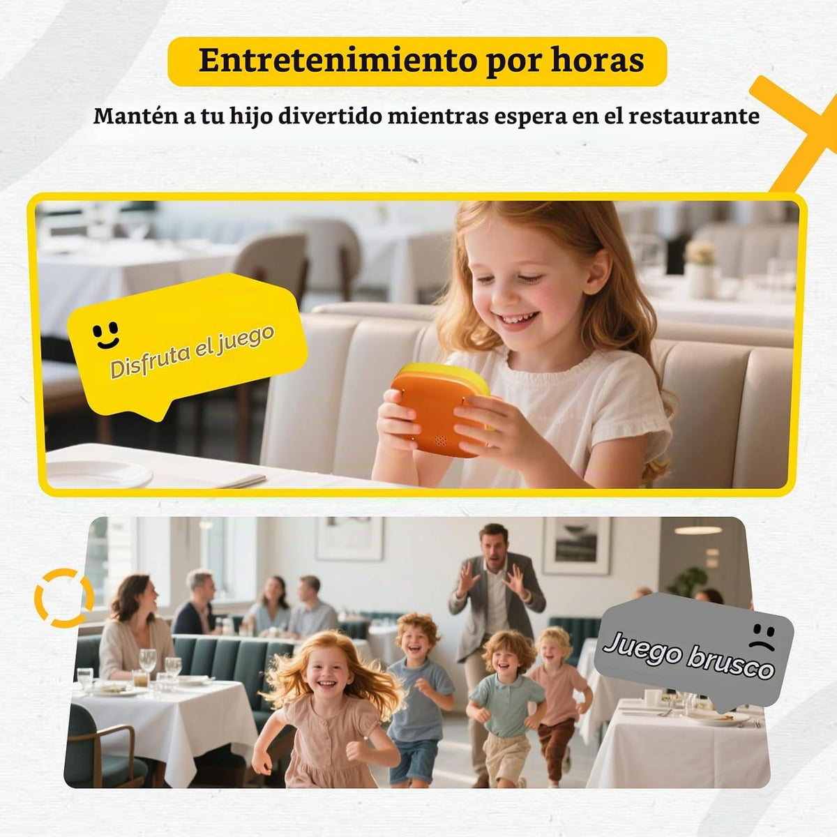 BearHonie Juego de tic-tac-toe portátil electrónico de 4 en 1 para...