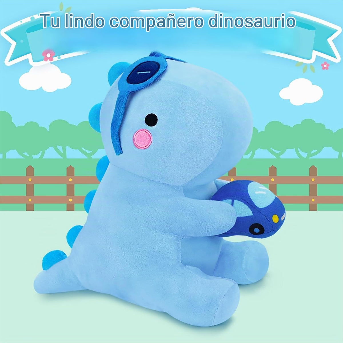 SQEQE Animal de peluche de dinosaurio, lindos juguetes de peluche d...