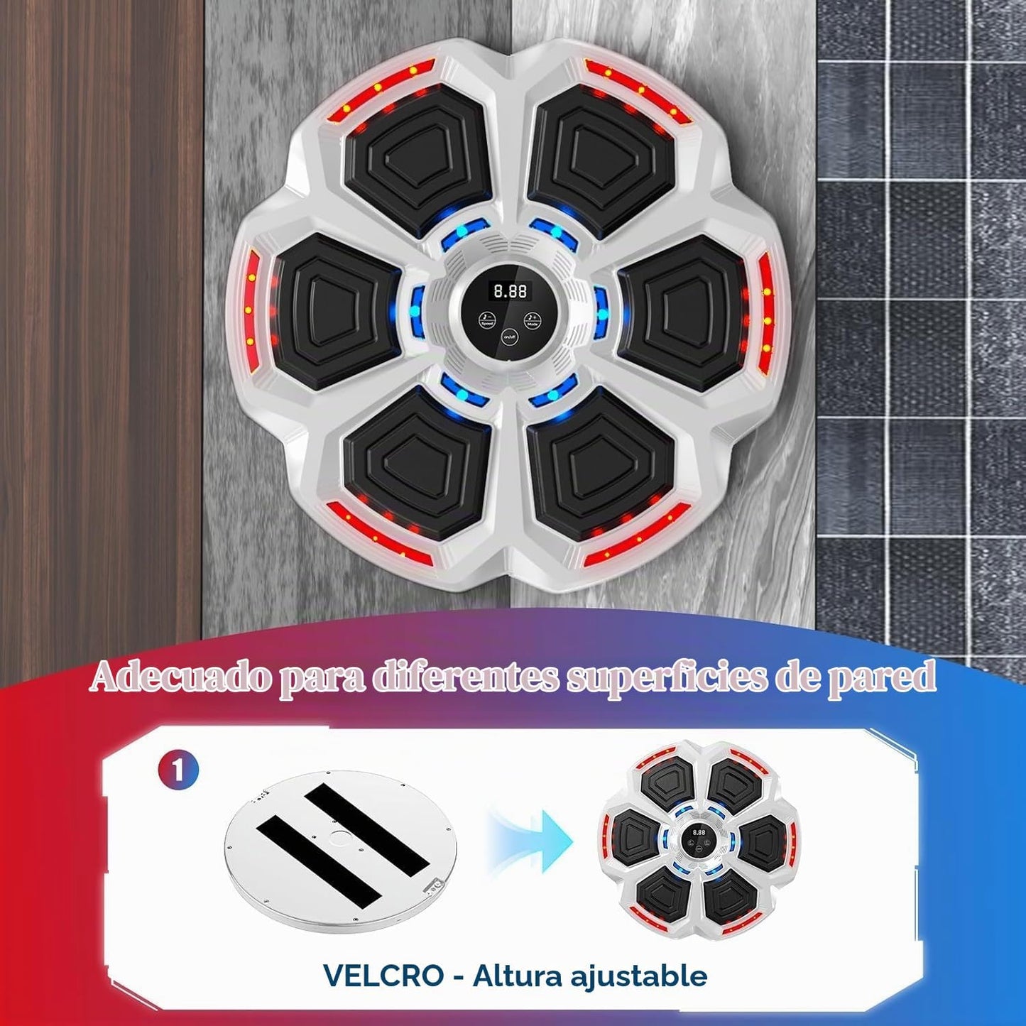 LOLBOX Máquina de boxeo musical para adultos y niños, máquina de en...