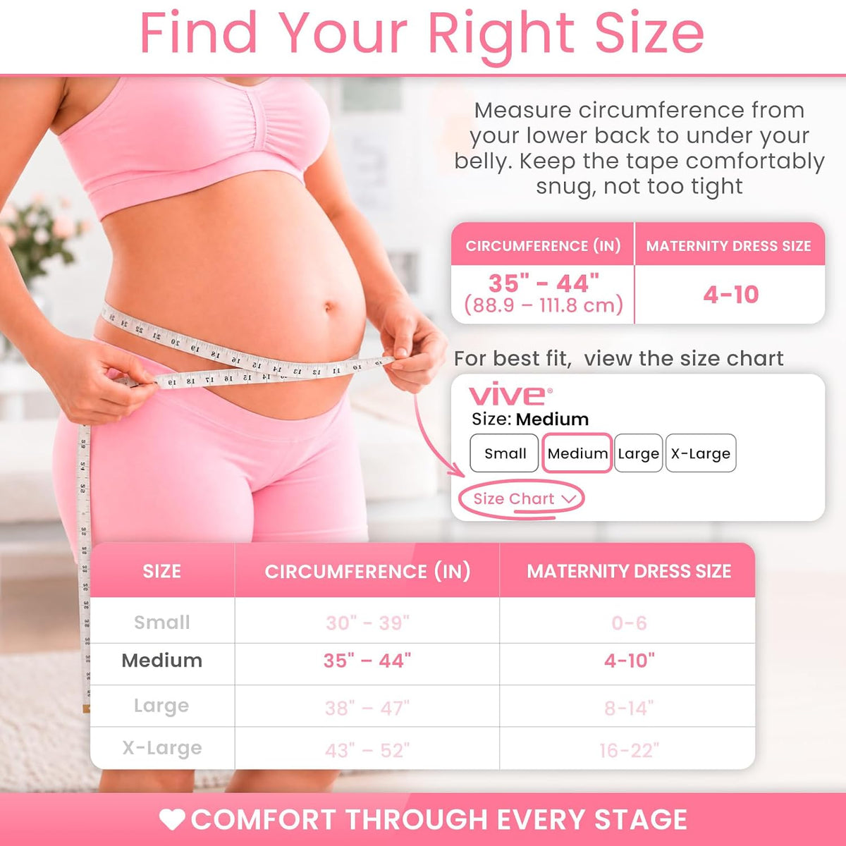 Vive - Banda de apoyo para el vientre de embarazo para mujer, cintu...