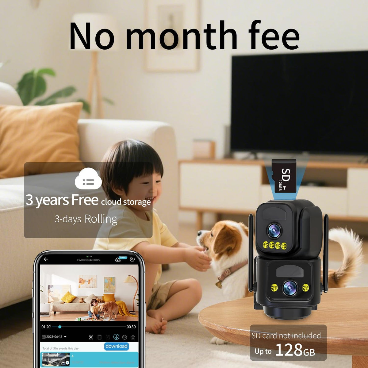 LETSCEE Cámaras de Seguridad WiFi para Exteriores, Cámaras 5G\/2.4G...