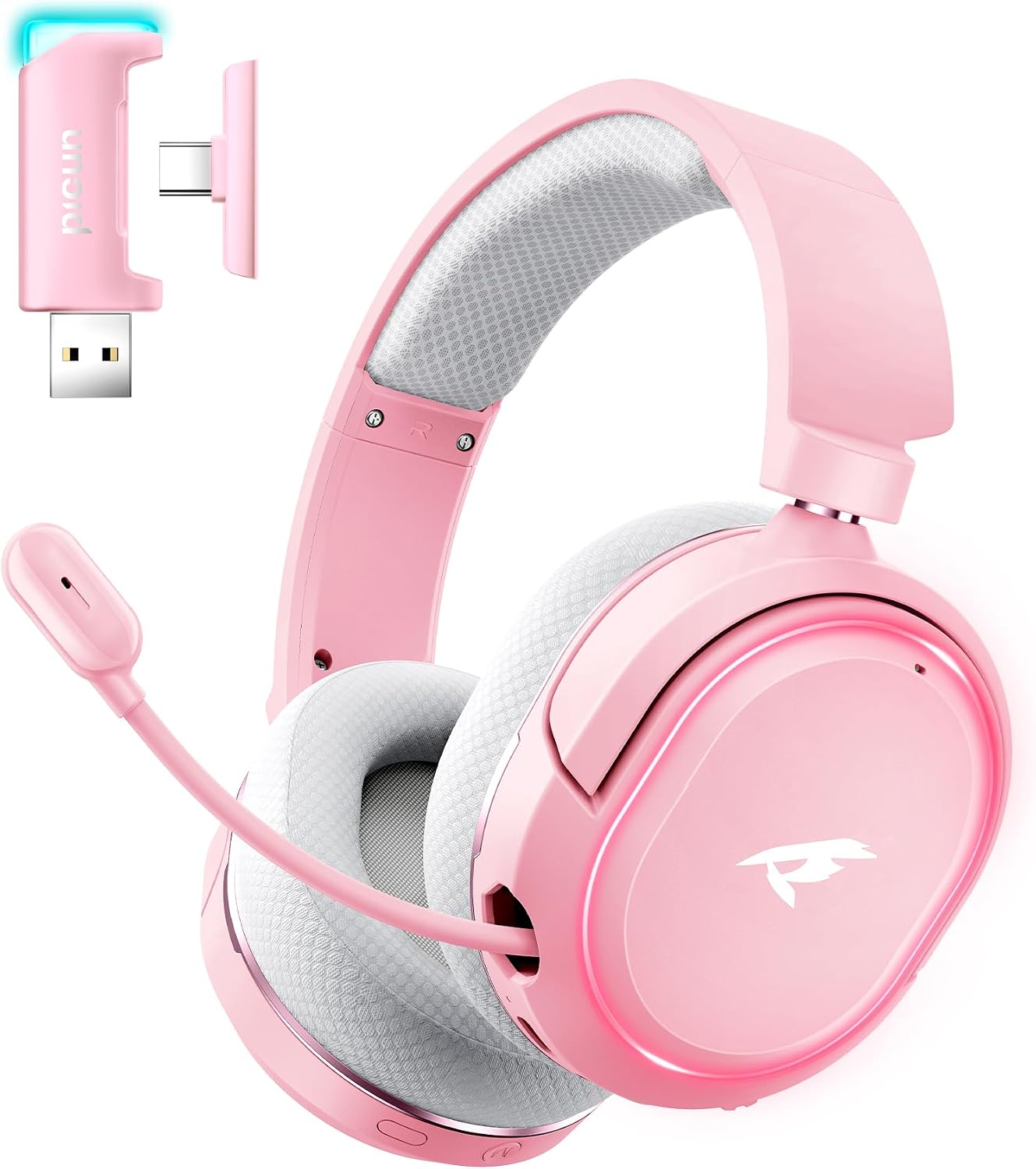 Auriculares inalámbricos para juegos, sonido envolvente 7.1, auricu...