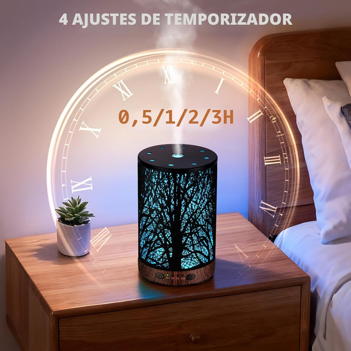Joyolo - Difusor de aceite esencial de 120 ml, difusor de aromatera...