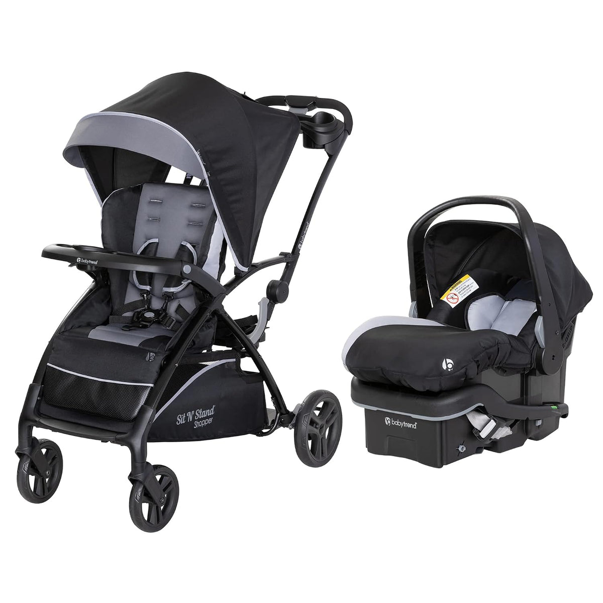 Baby Trend Sit N' Stand - Cochecito 5 en 1 y asiento EZ-Lift Pl...