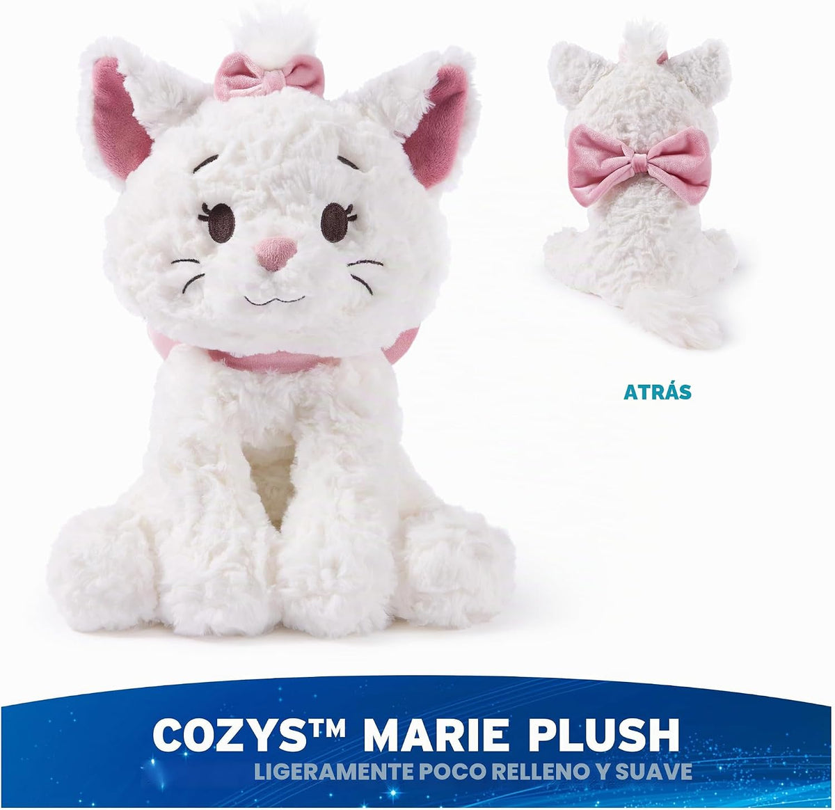 GUND Disney Cozys Collection Marie - Peluche de gatito de 10 pulgad...