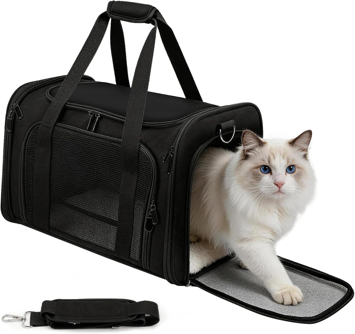 Zedkeys Transportador de gatos suave, transportador para perros peq...