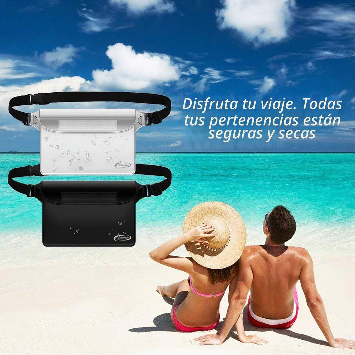 AiRunTech Bolsa impermeable con correa para la cintura (paquete de...