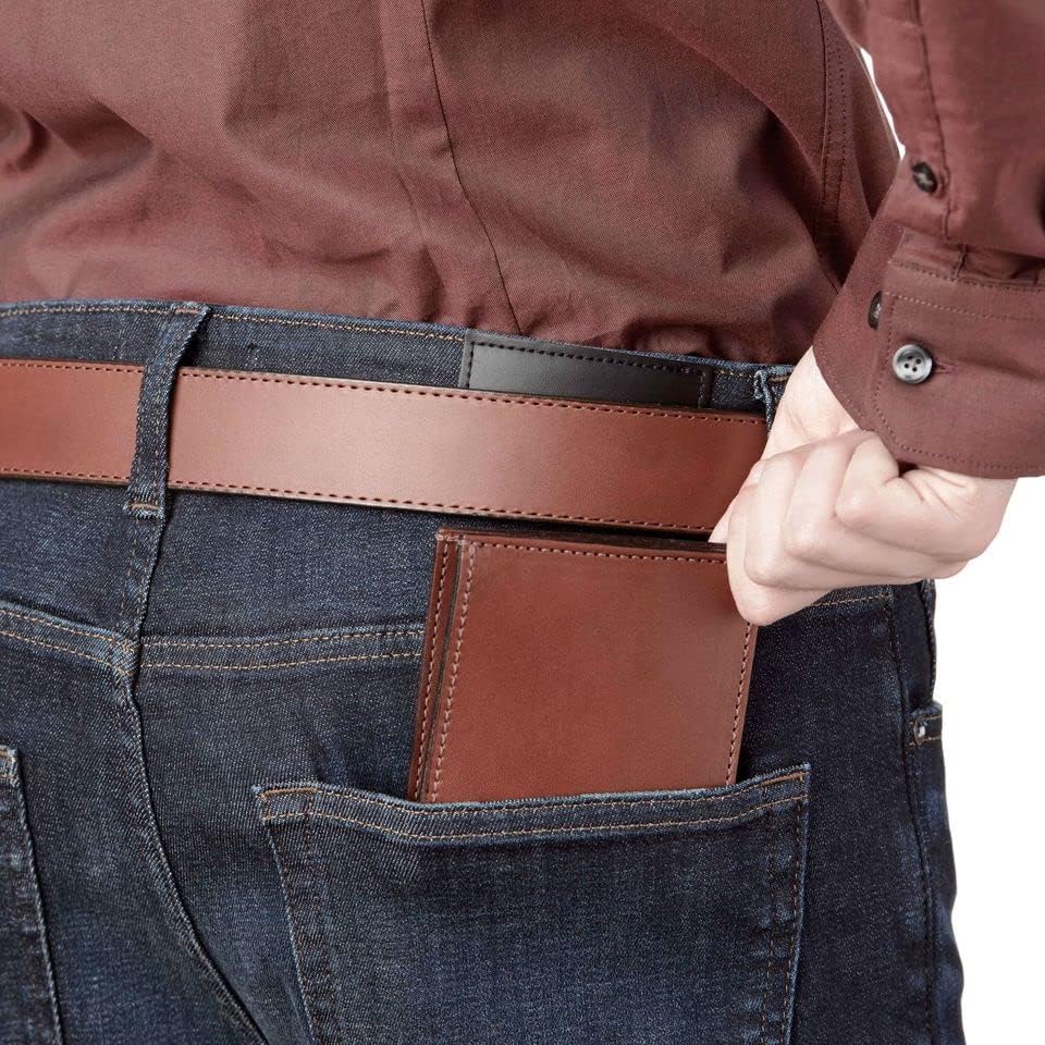 Bullhide Belts Cartera plegable de cuero con brida de plena flor, c...
