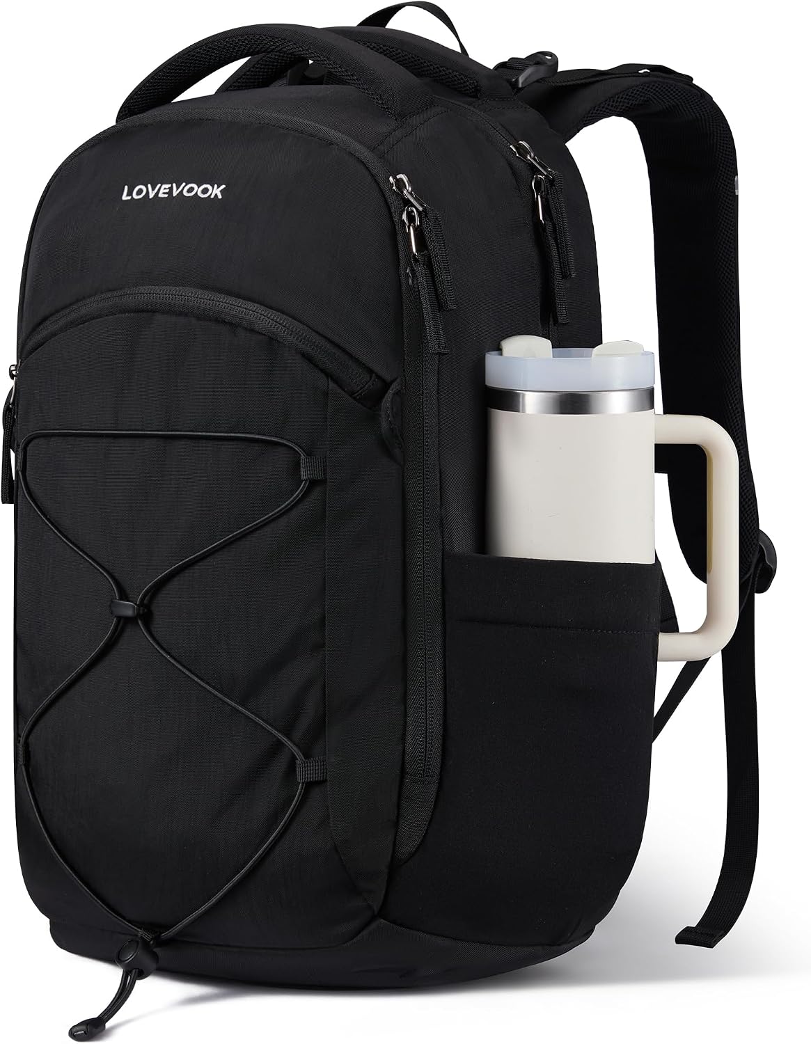 LOVEVOOK Mochila de viaje para laptop, Beige - Verde Mostaza - Verd...