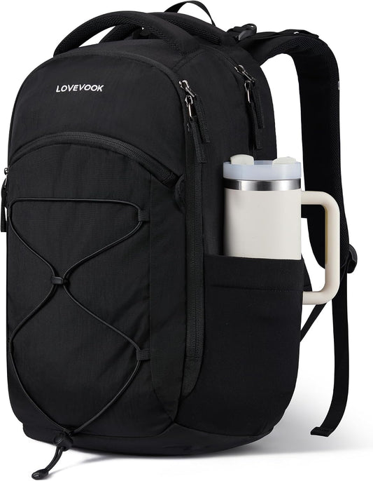 LOVEVOOK Mochila de viaje para laptop, Beige - Verde Mostaza - Verd...
