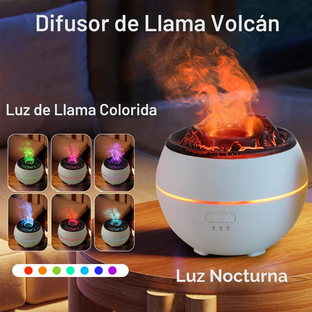 YALEDI Difusor de Aceite Esencial, Difusor de Aromaterapia de Llama...
