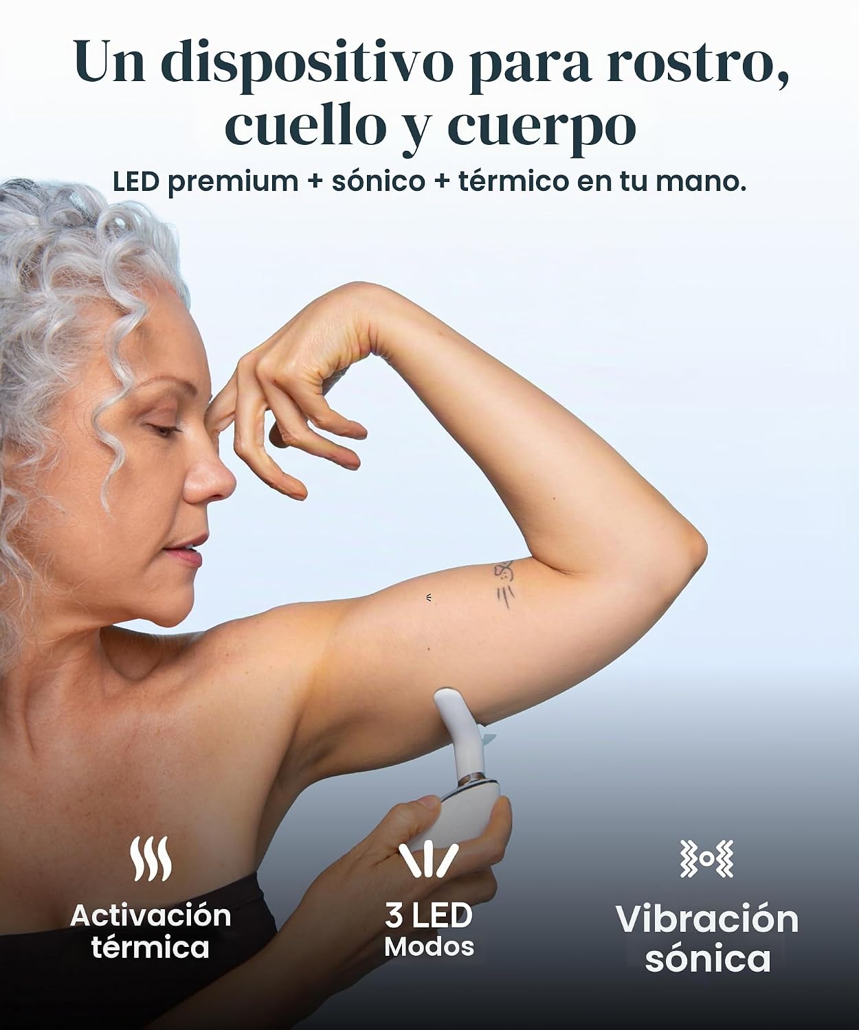 MyoGlow Dispositivo de elevación del brazo superior, LED de luz roj...