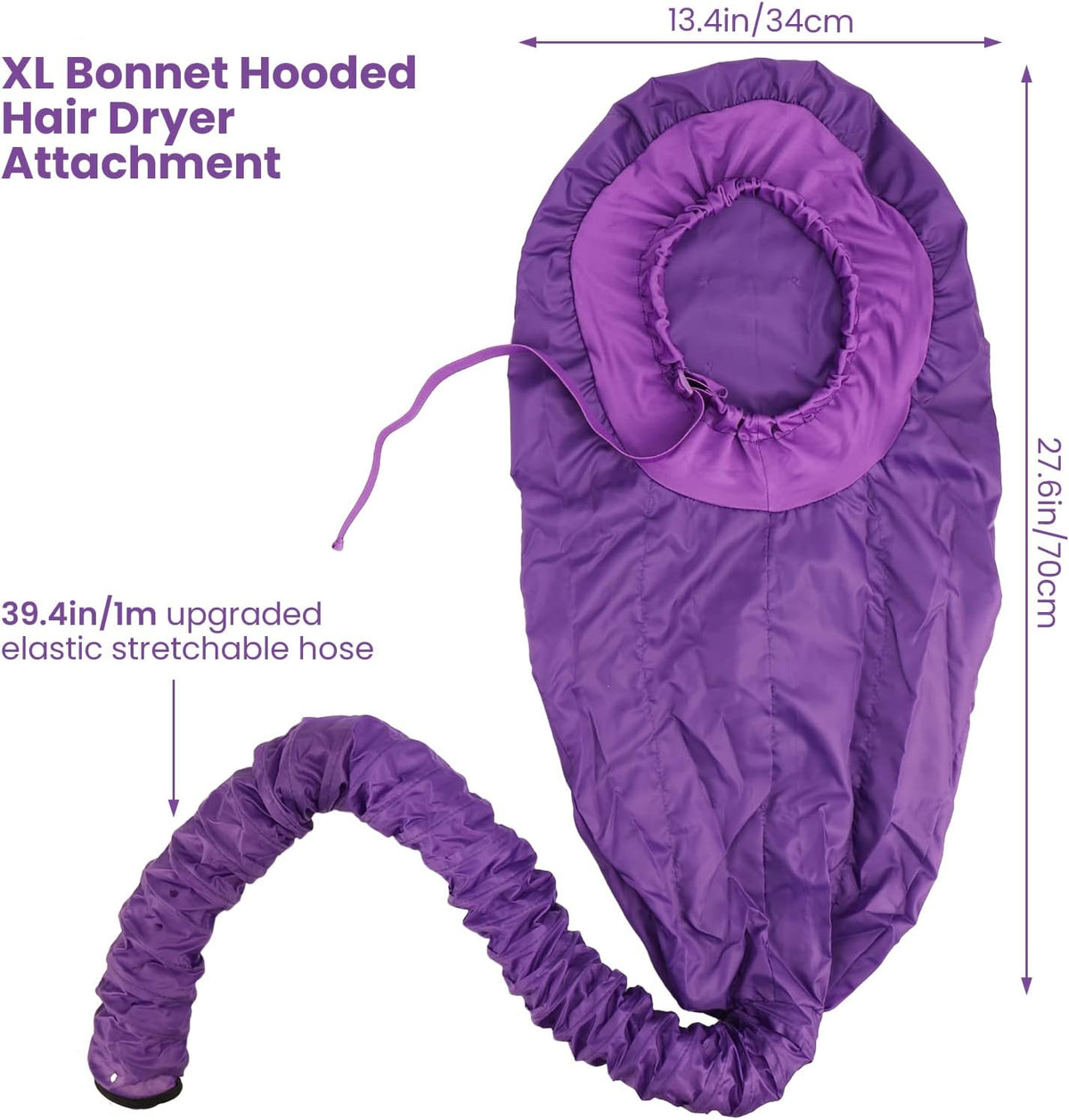 Segbeauty Bonnet - Accesorio para secador de pelo con capucha, gorr...