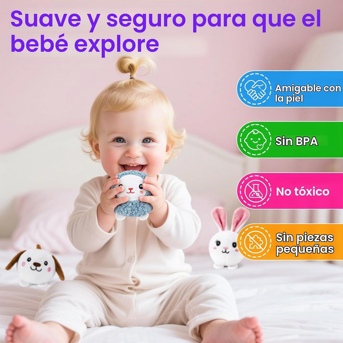 NECTAR BABY - Juguetes para bebés de 0 a 12 meses, animales de gran...