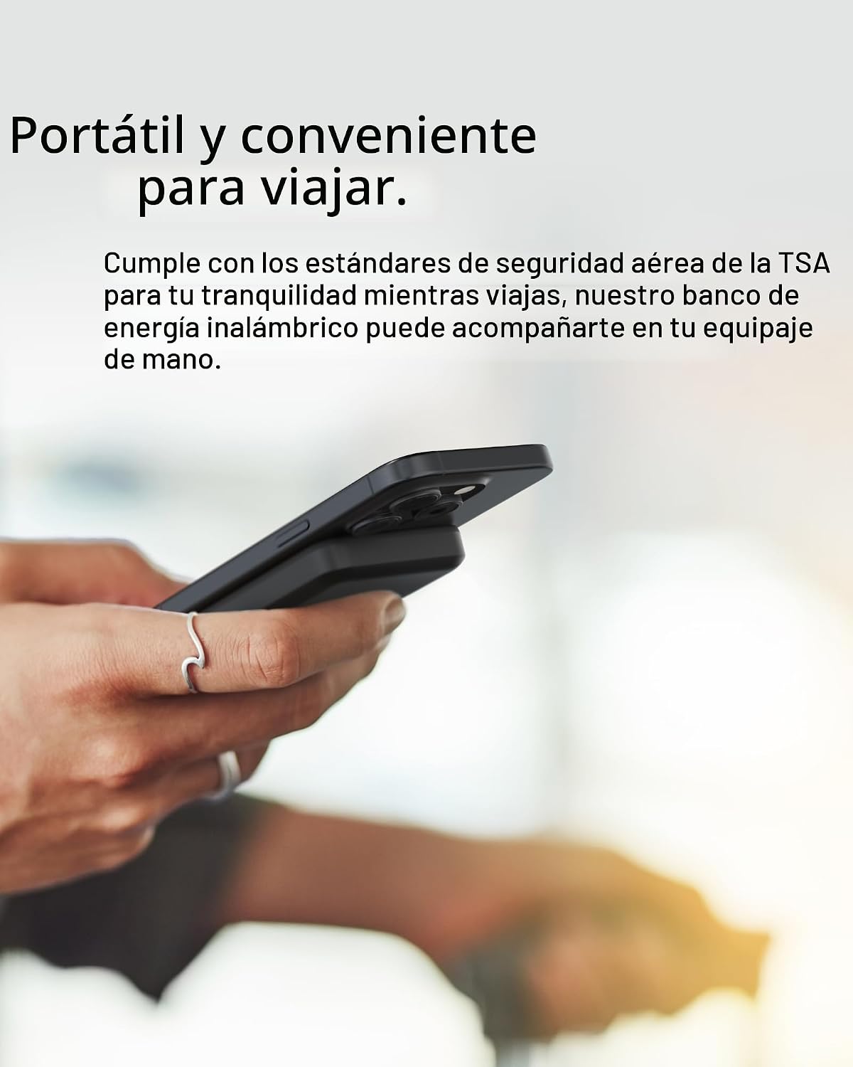 Belkin Cargador portátil, banco de energía inalámbrico de 15 W 5000...