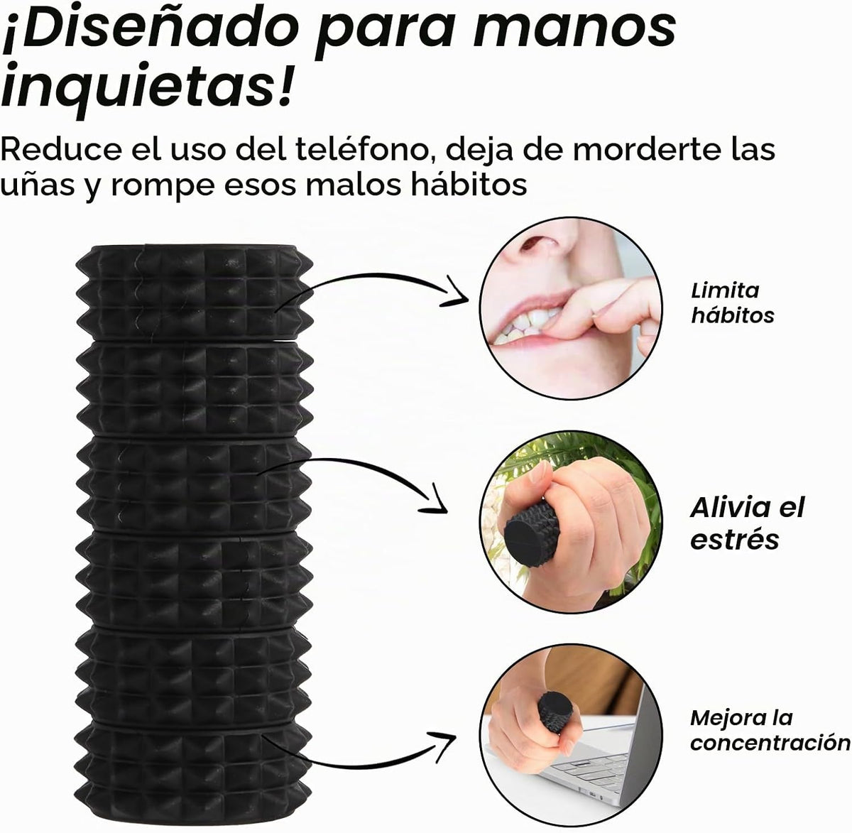 Bolas Magnéticas de Silicona para el Estrés, Paquete de 6 Juguetes...