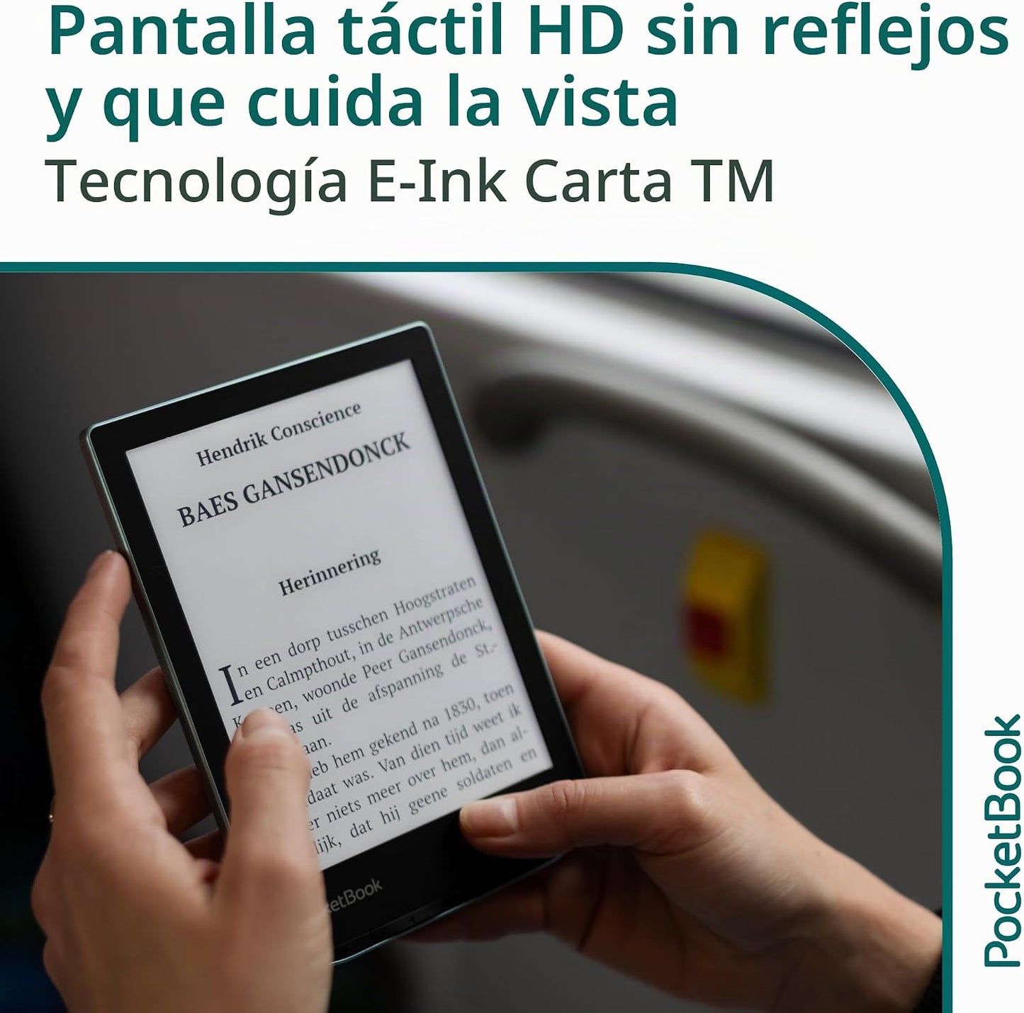PocketBook Verse E-Reader | Pantalla táctil HD E-Ink Carta™ de 6 pu...