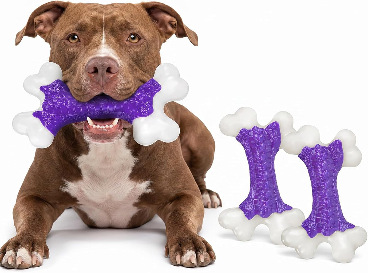 Kseroo - Juguetes duros para perros de raza grande que son masticad...