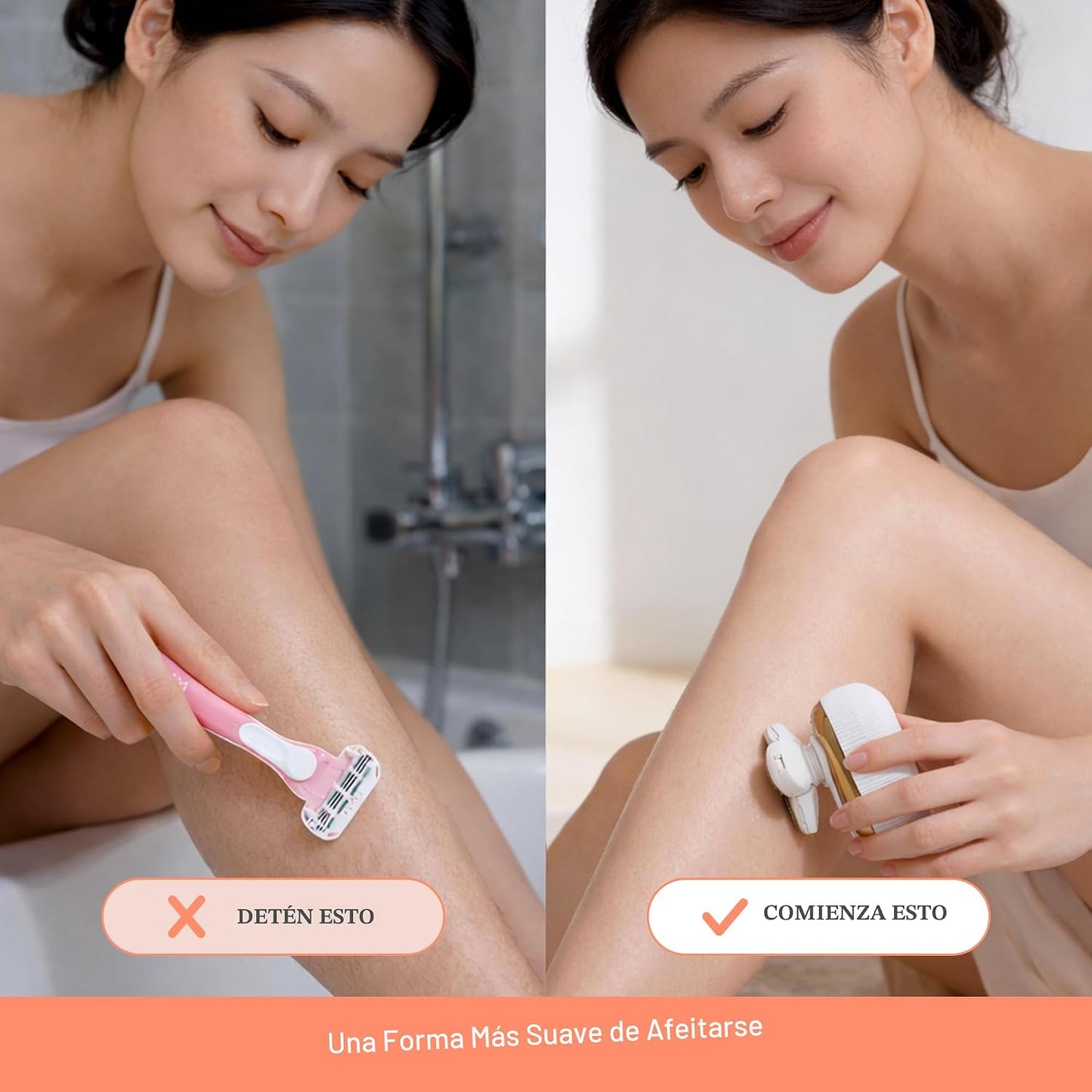 Groomie Hers LuxePro - Afeitadora eléctrica para piel sensible para...