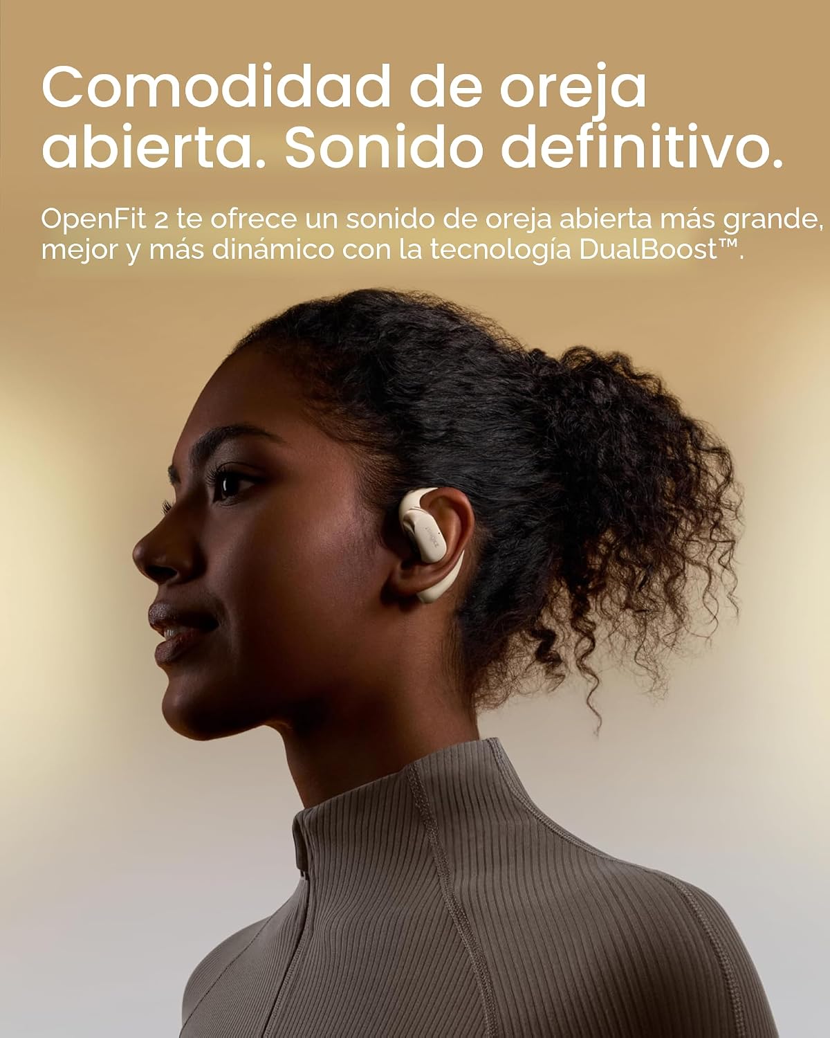 SHOKZ OpenFit 2 Auriculares de Oreja Abierta, Auriculares Inalámbri...