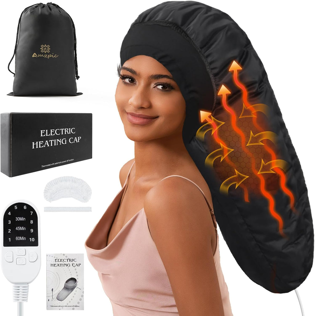 Amzpic Tapa térmica para vaporizador de cabello para acondicionamie...