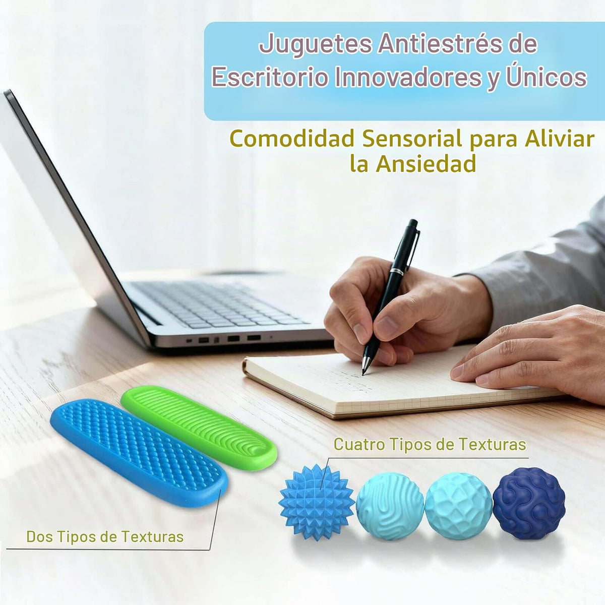 Juguetes Fidget para Adultos Bolas Magnéticas de Silicona y Piedras...