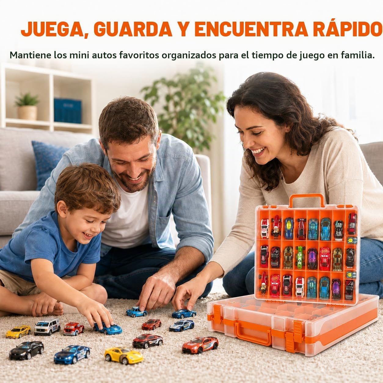 Estuche organizador de almacenamiento de juguetes compatible con au...