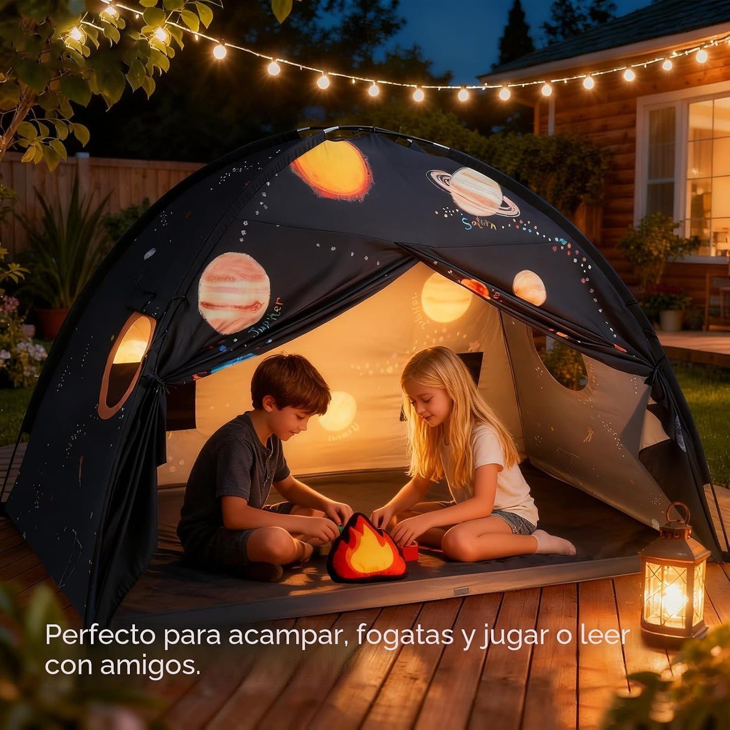 Tiny Land Tienda de campaña Space Galaxy para niños, toldo de cama...