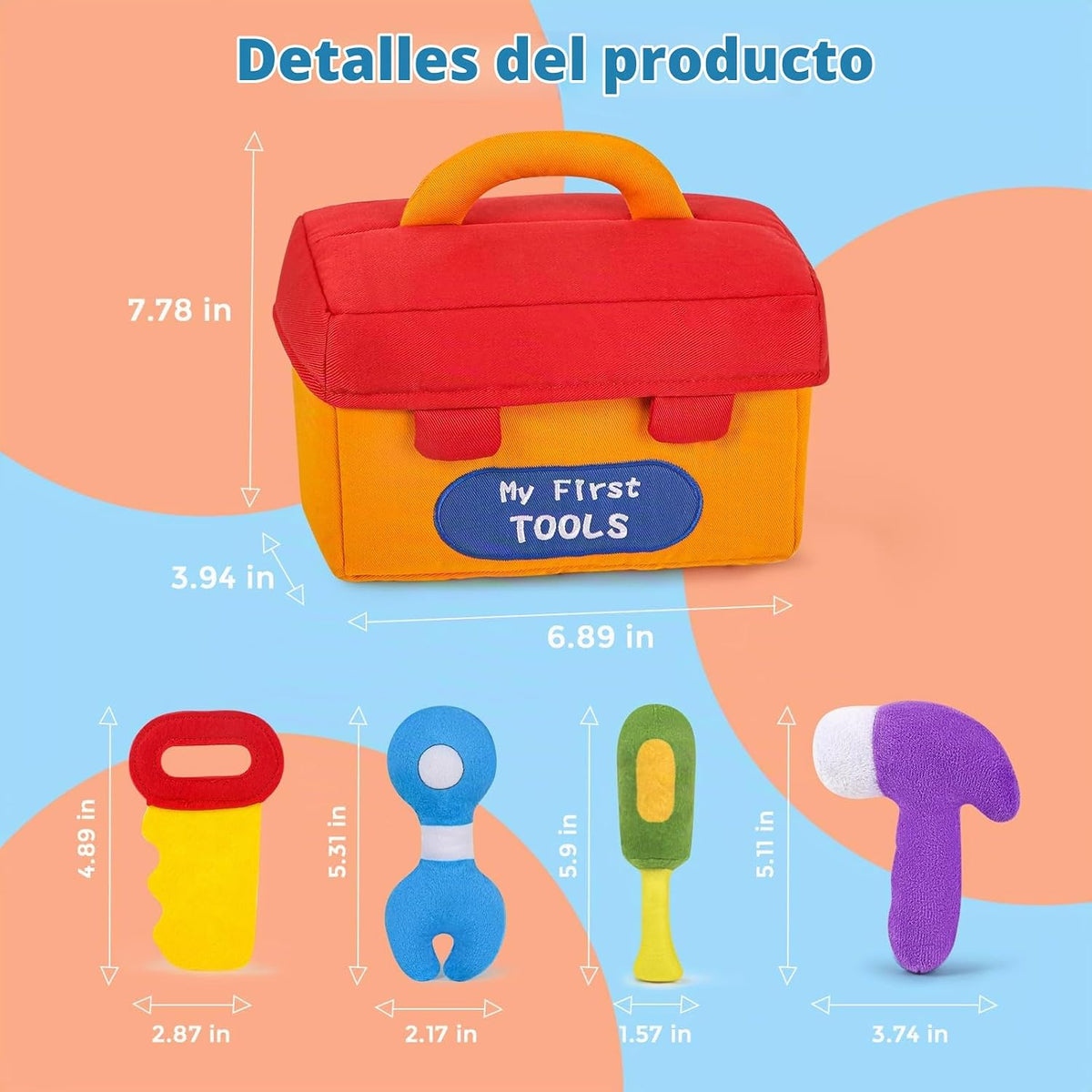 KMUYSL - Juguetes de peluche para bebés de 0 a 6 a 12 meses, mis pr...