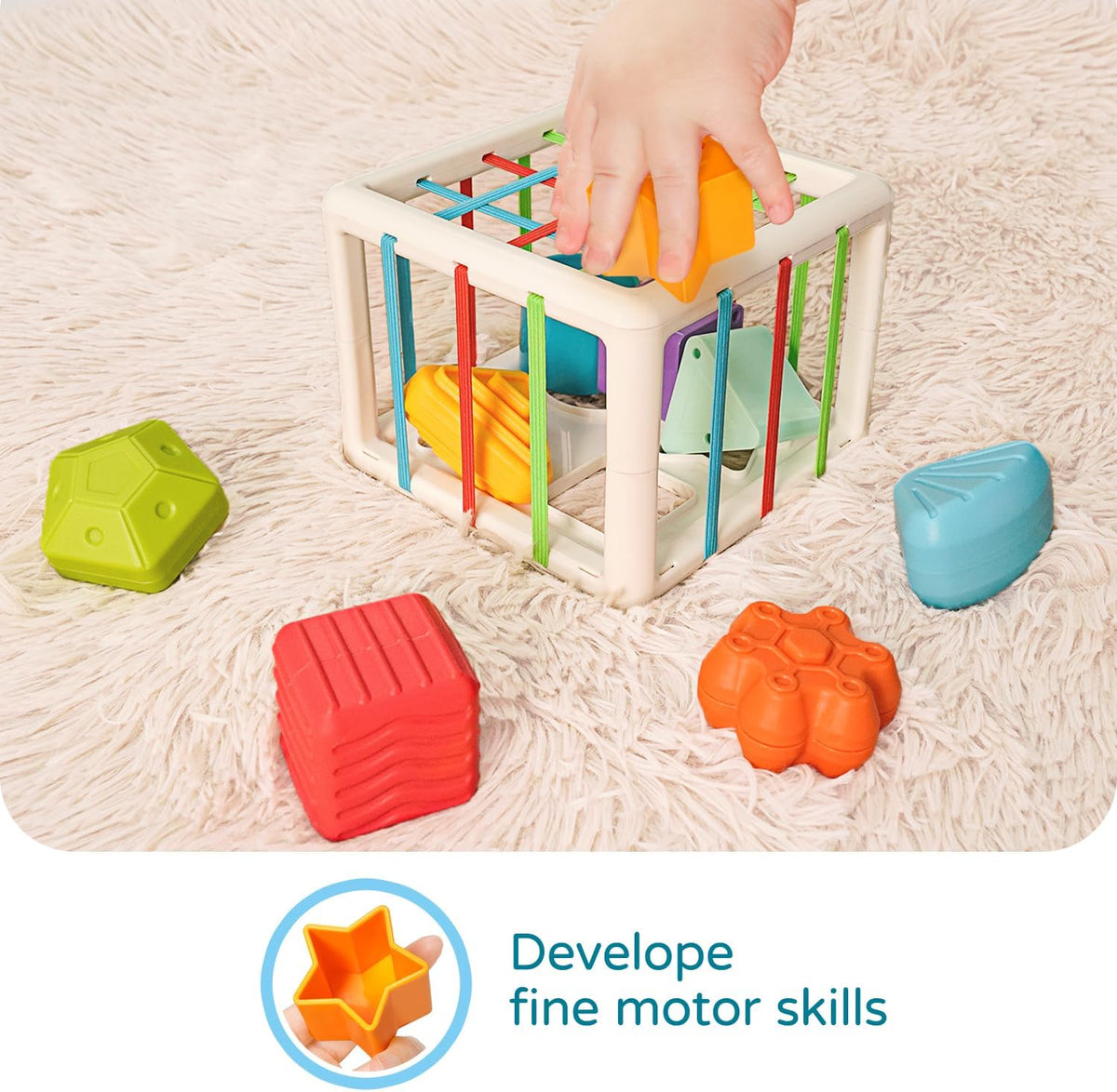 LiKee Juguetes Montessori para niños de 1 año y más, clasificador d...