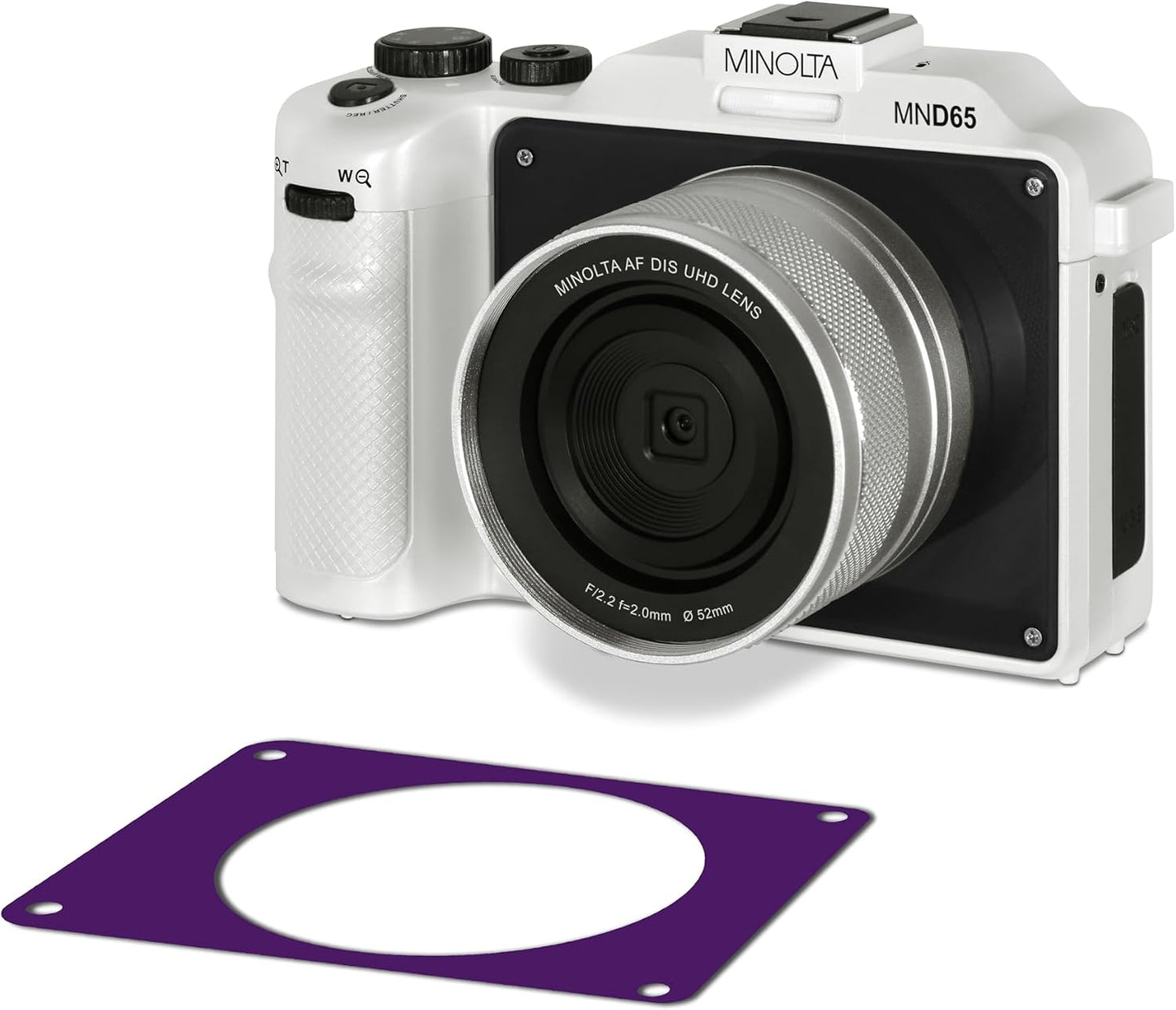 Minolta Cámara MND65 de 56 MP, selfie de doble lente, video 4K, zoo...