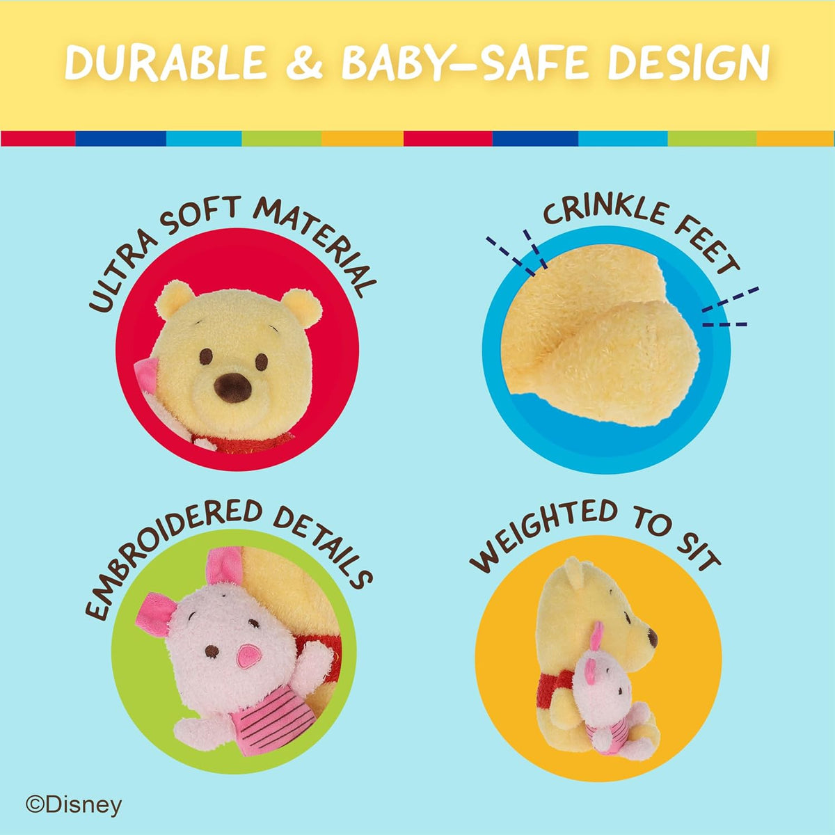 Kids Preferred Disney Baby Winnie The Pooh - Peluche coleccionable...