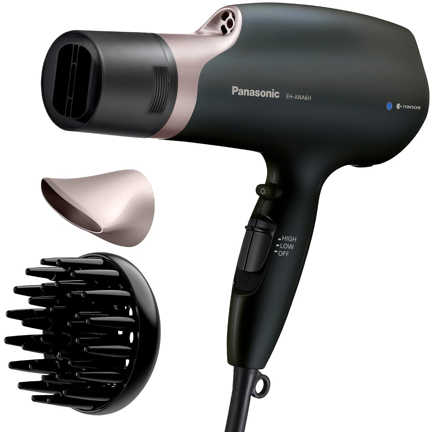 Panasonic Nanoe Secador de Pelo de Salón, Boquilla Oscilante de Sec...