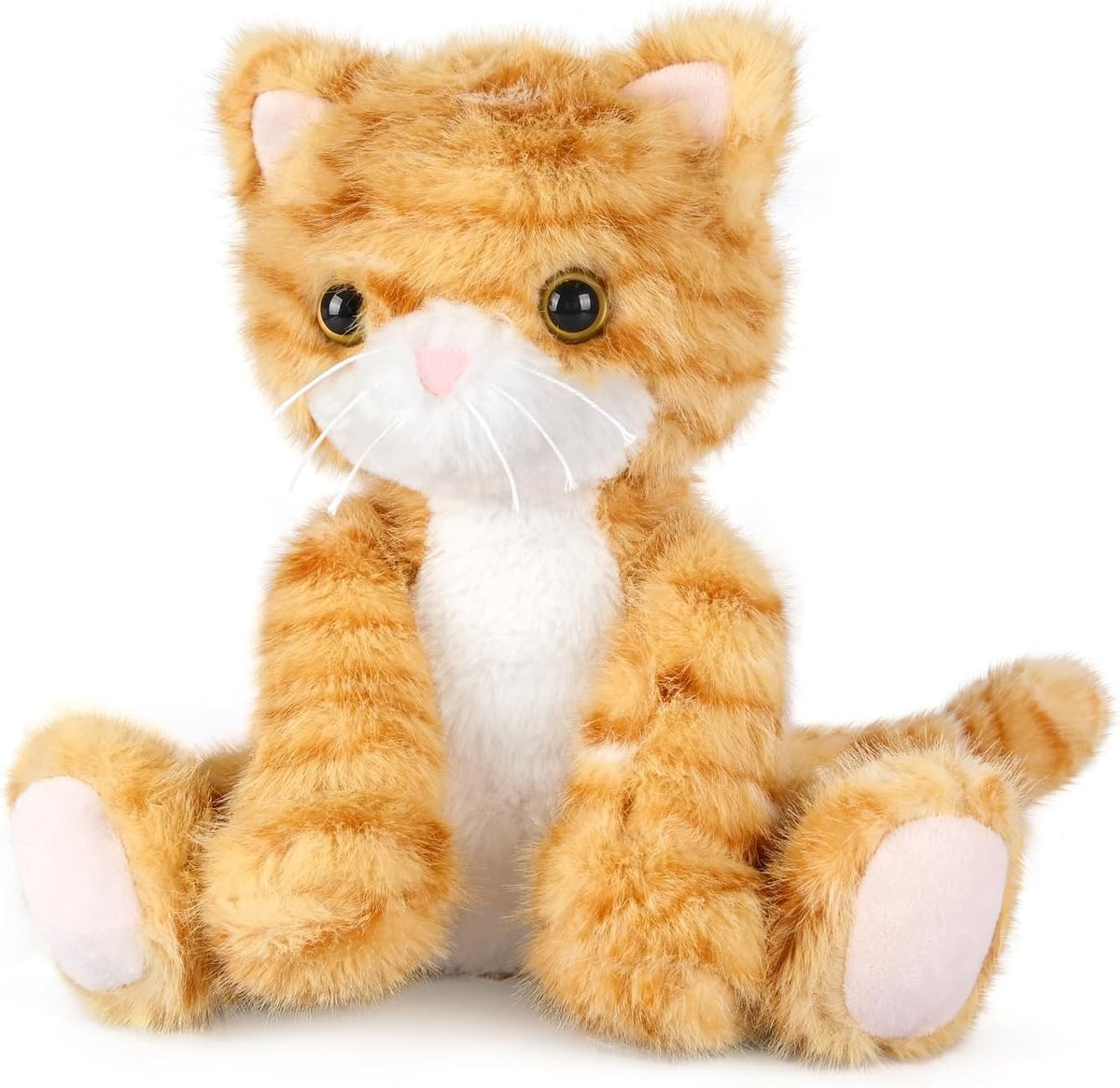 SuzziPals Animal de peluche de gato naranja calentable y enfriable,...
