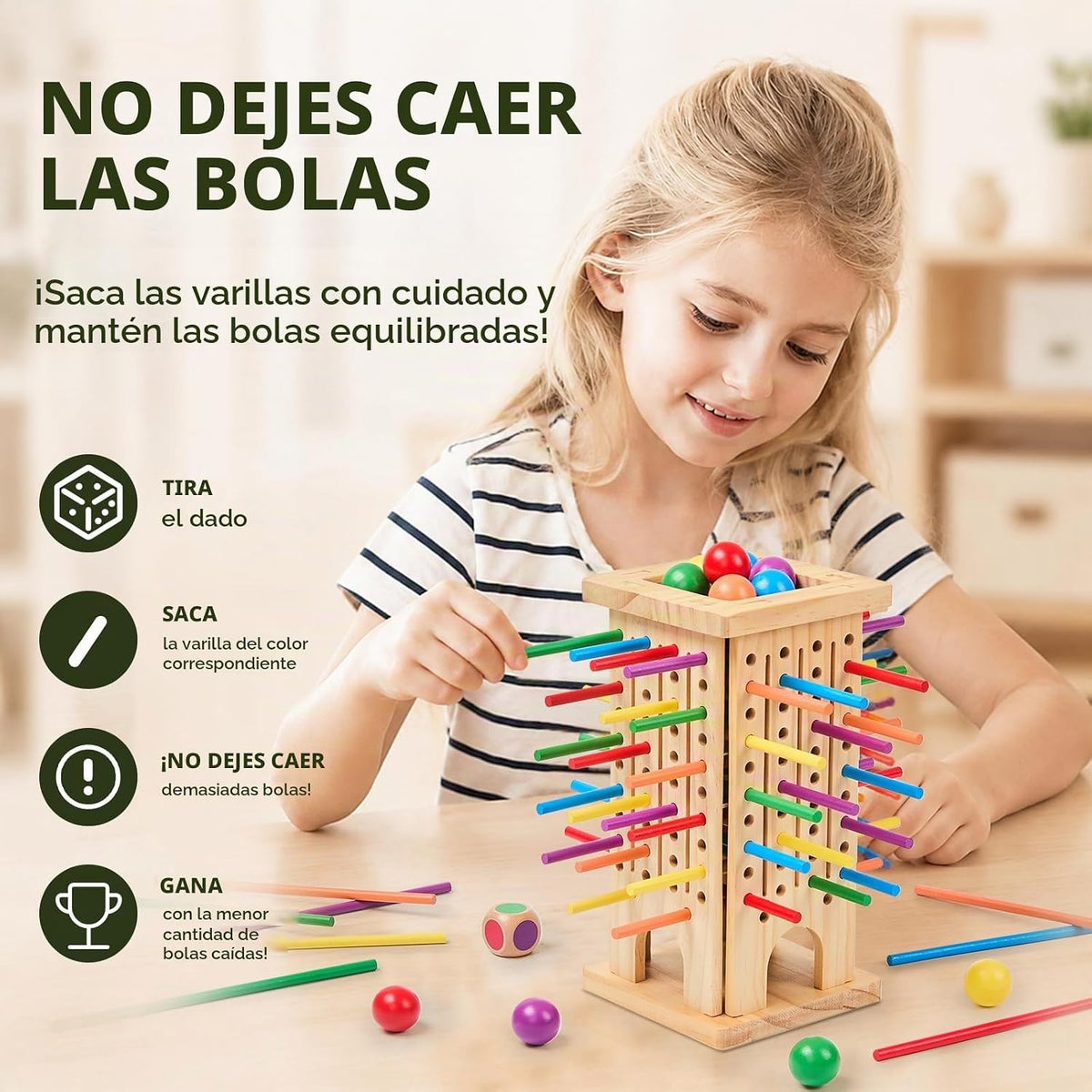 Greek Science Juego de viaje portátil: desafío de caída de bola de...