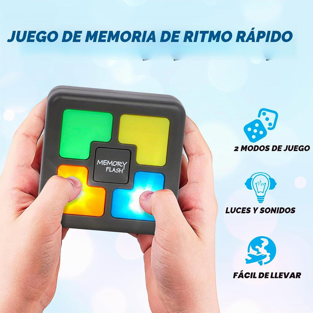 Point Games Juego de memoria portátil, juegos electrónicos para niñ...