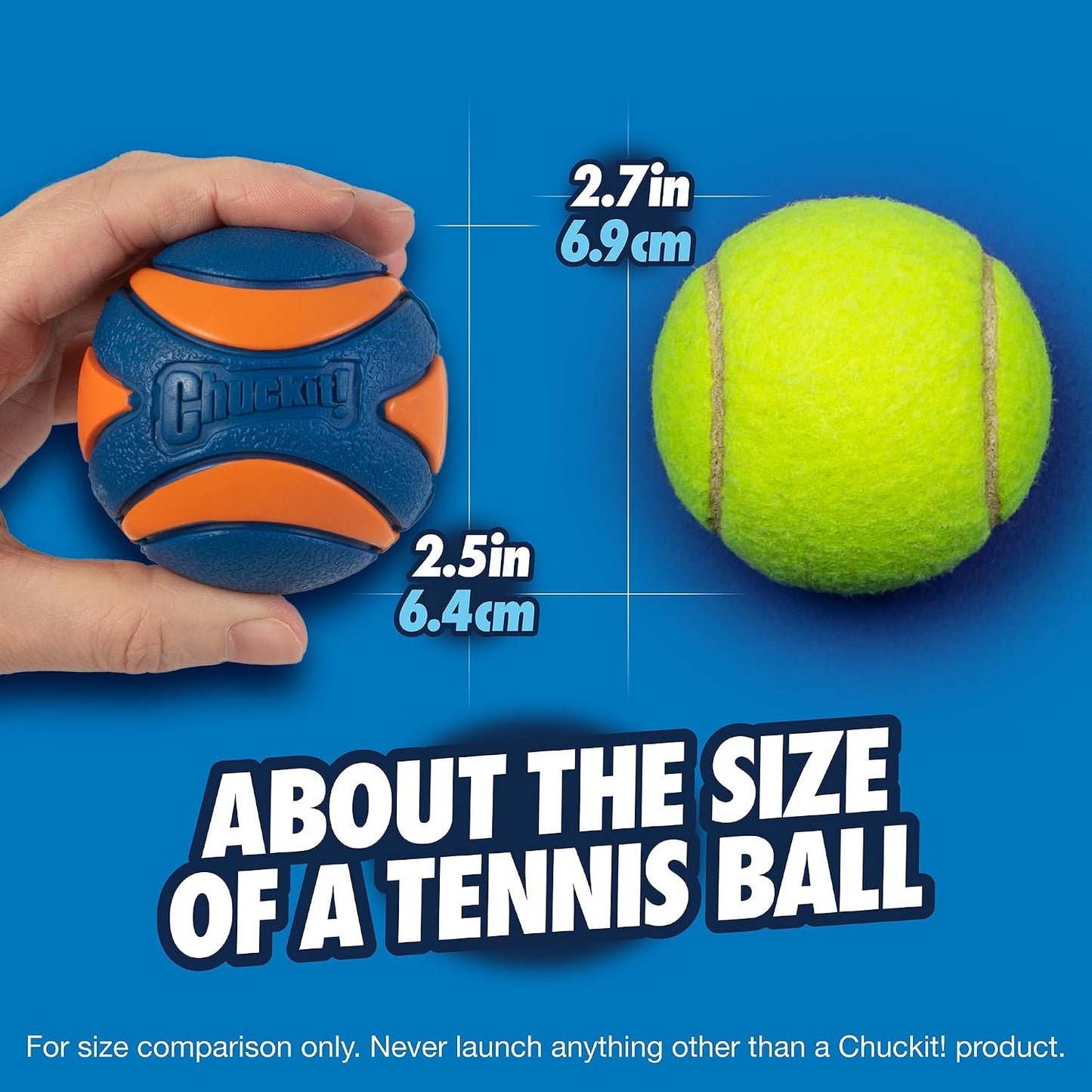 Chuckit! Pelota para perro ultra chirriante, juguete de búsqueda, m...