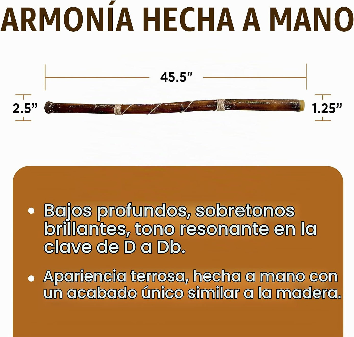 Didgeridoo manual moderno, con boquilla para tocar fácilmente.
