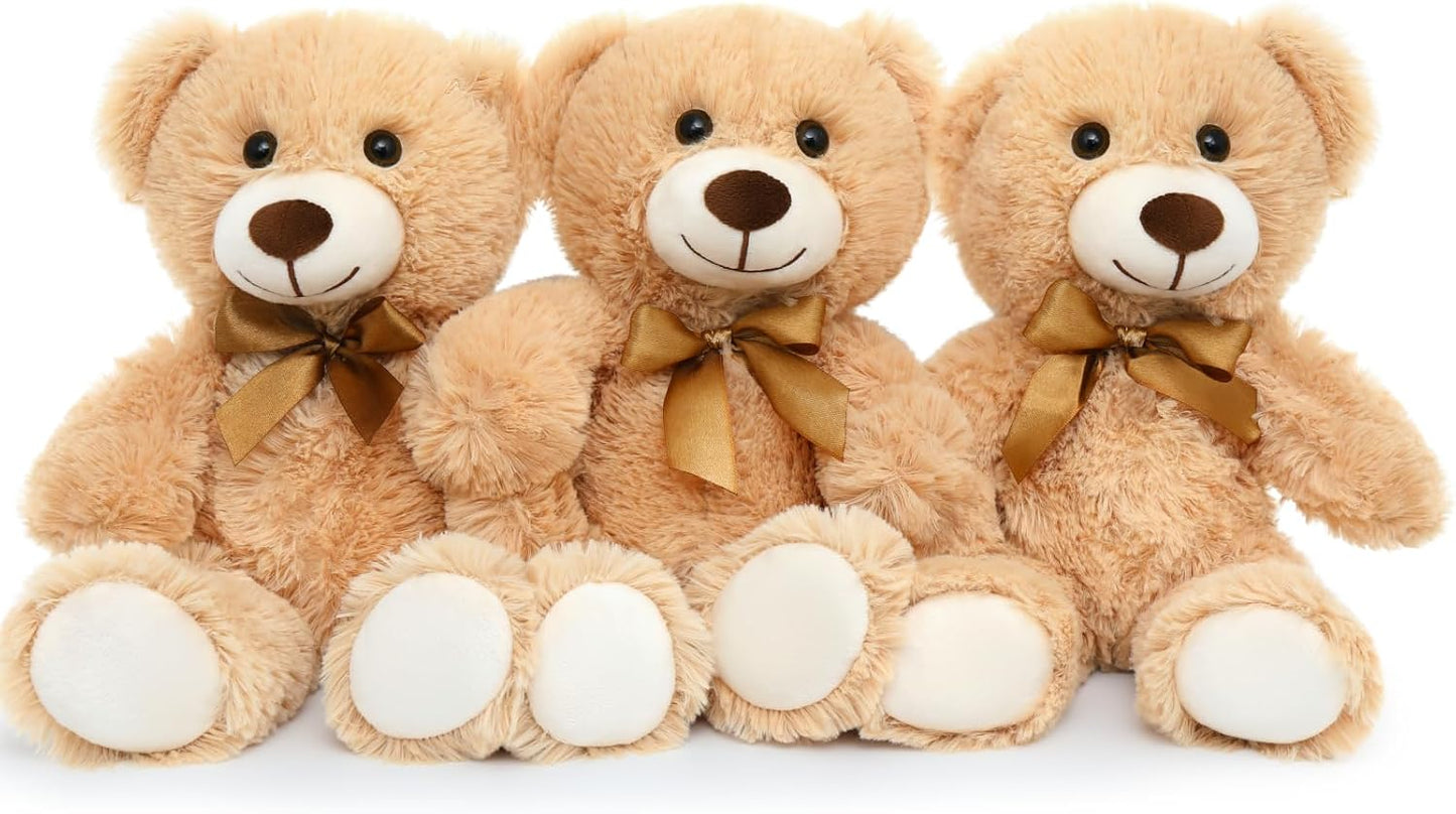 Tezituor Paquete de 3 osos de peluche a granel de 14 pulgadas para...