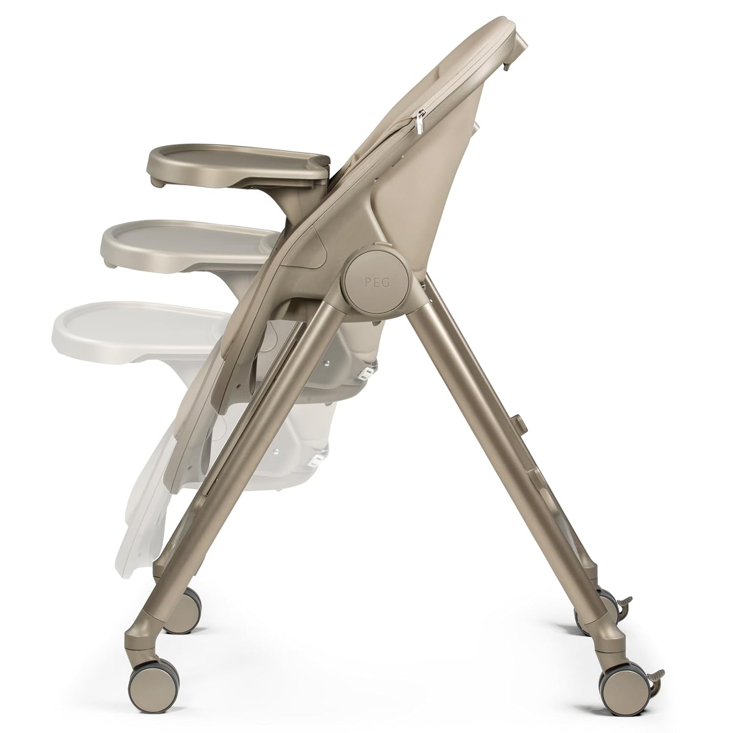 PEG Living, Grow with Baby Silla alta plegable, color arena espacia...