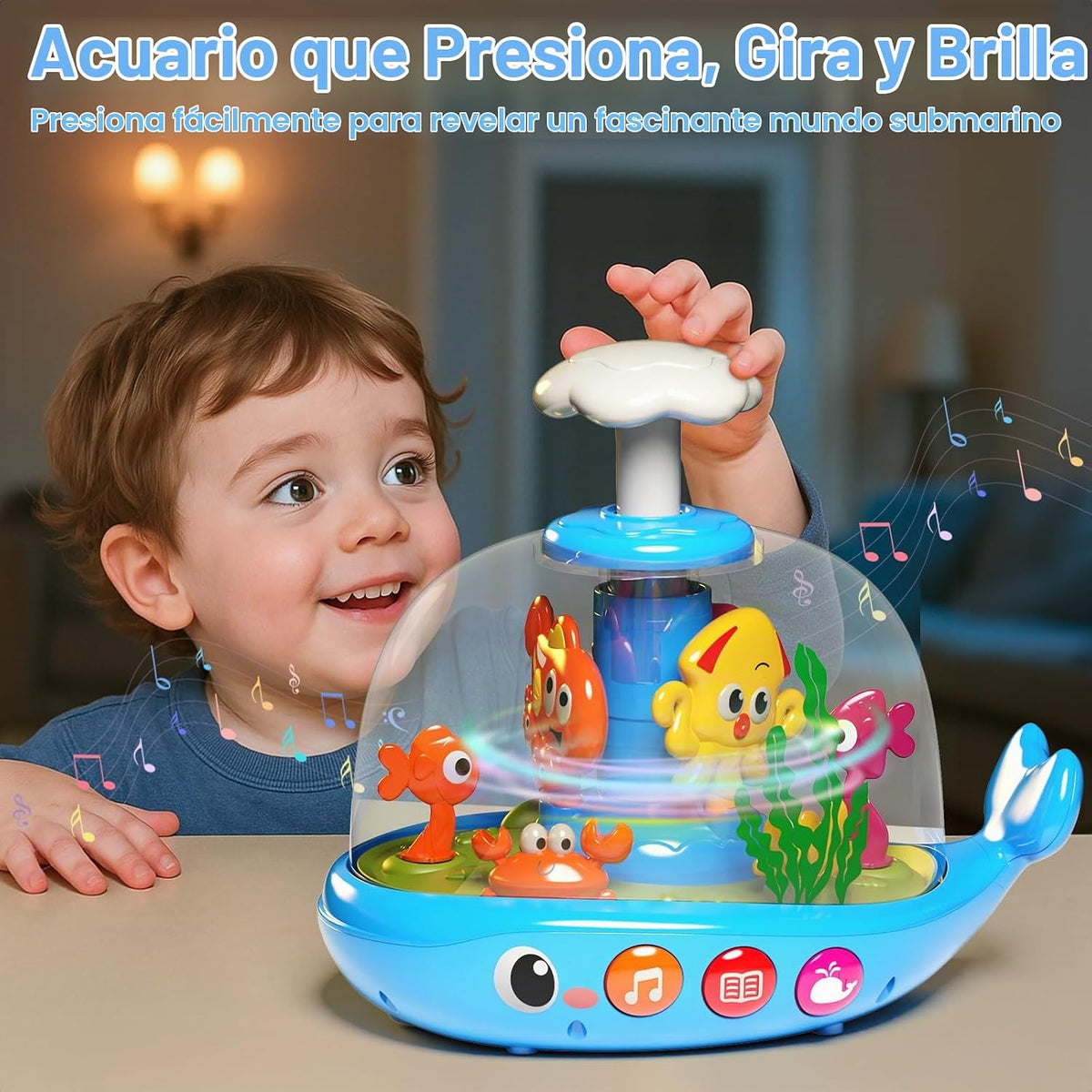 Juguetes para bebés de 6 a 12 meses, juguetes para bebés que presio...