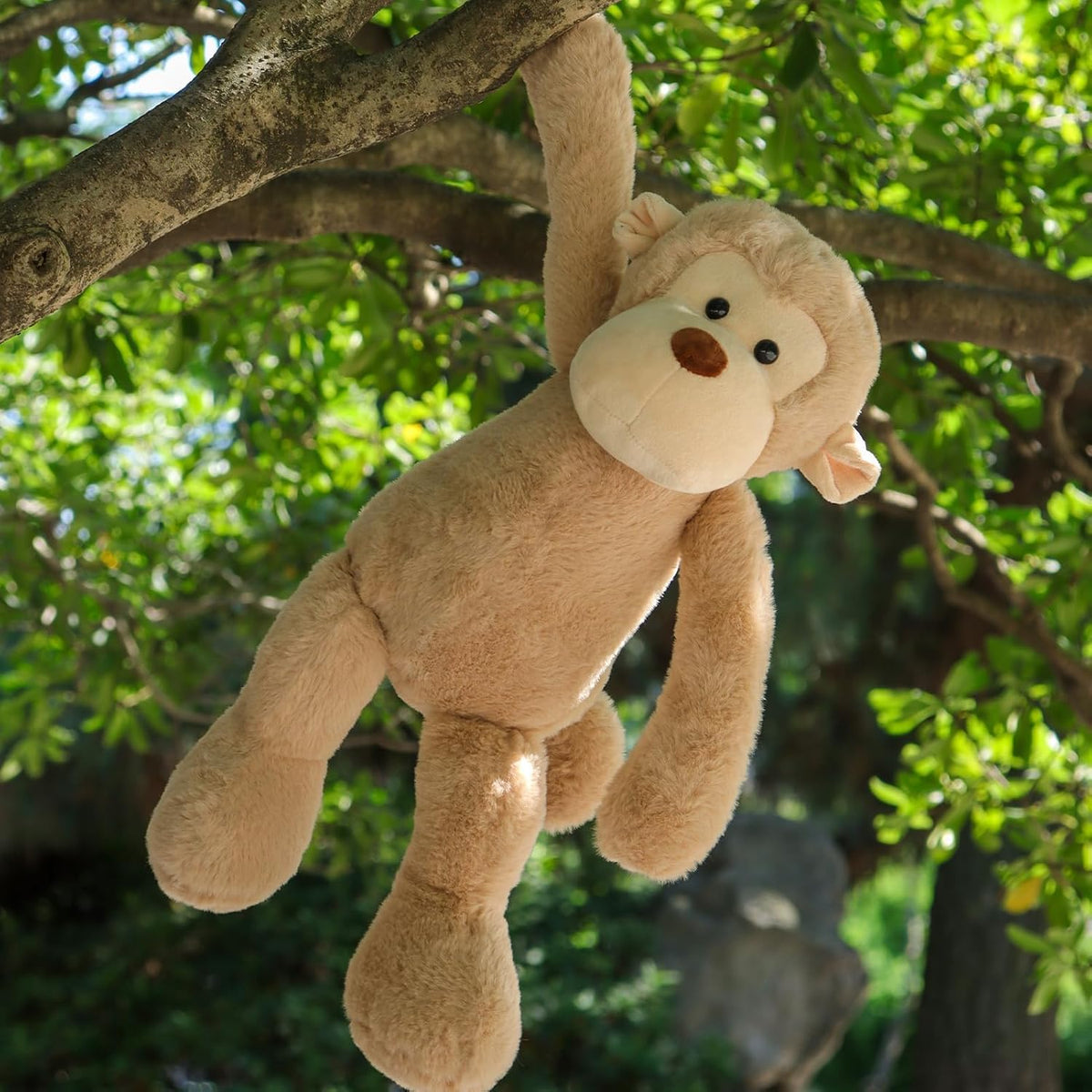 Apricot Lamb Toys Peluche Marrón Claro Mono Suave Peluche 12"