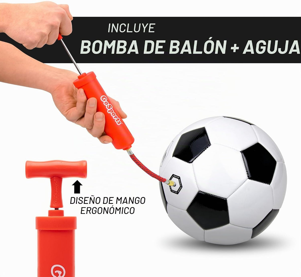 GoSports - Bolas de fútbol clásicas en negro y blanco - Individual...