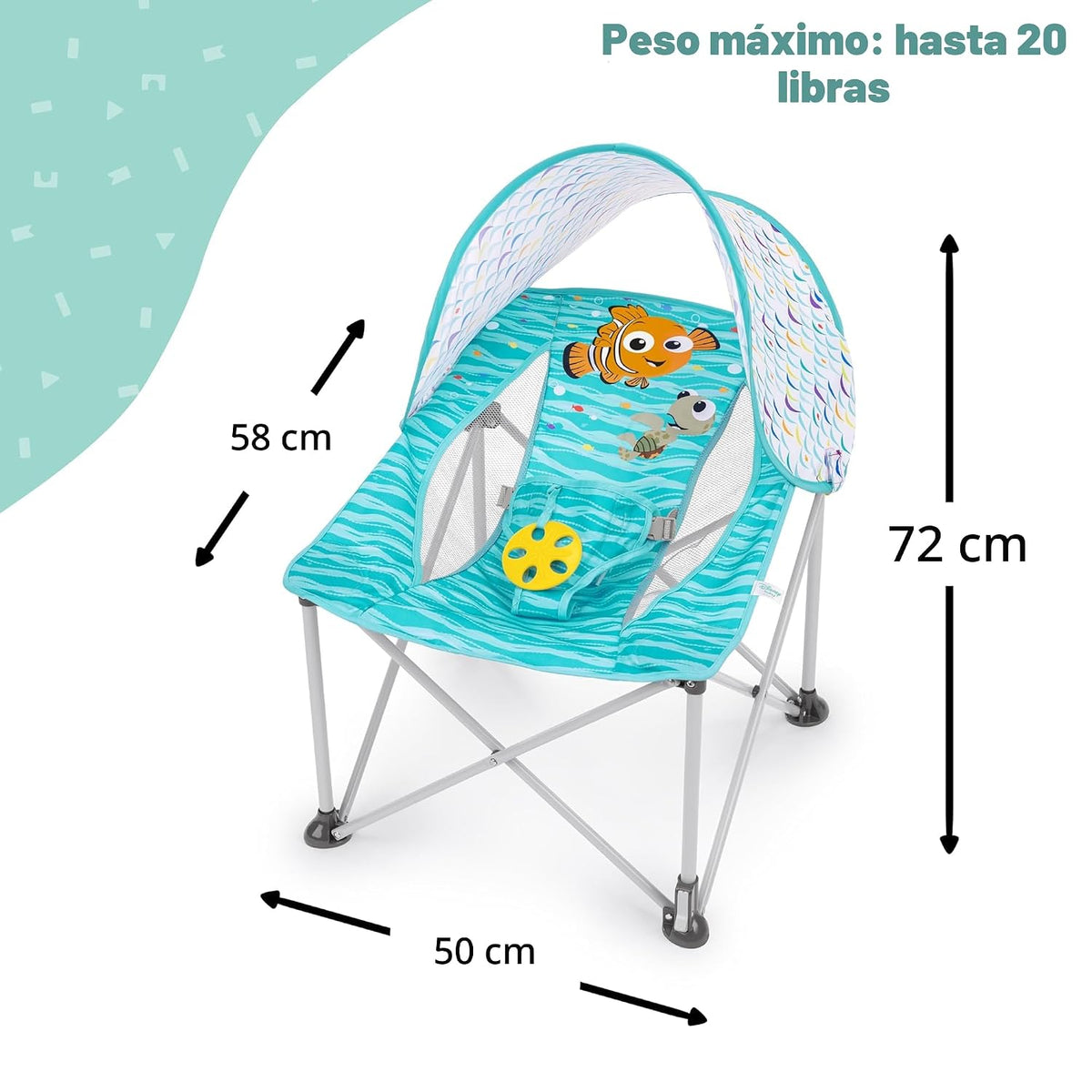 Bright Starts Disney Finding Nemo Pop 'N Chill Asiento de Viaje...