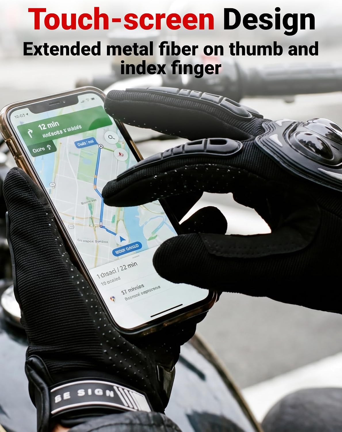 Heyjieyu Guantes de motocicleta transpirables para hombres y mujere...